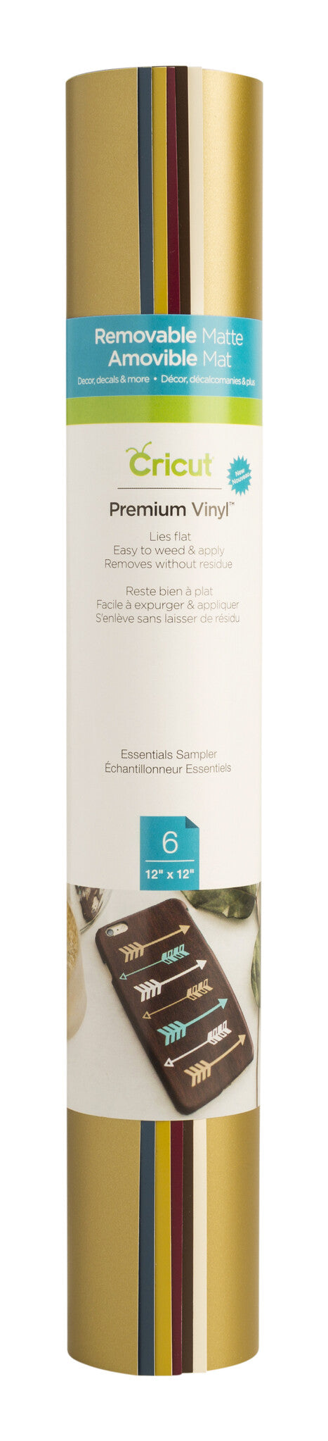 Cricut Premium Vinyl Sampler, Essentials - Removable