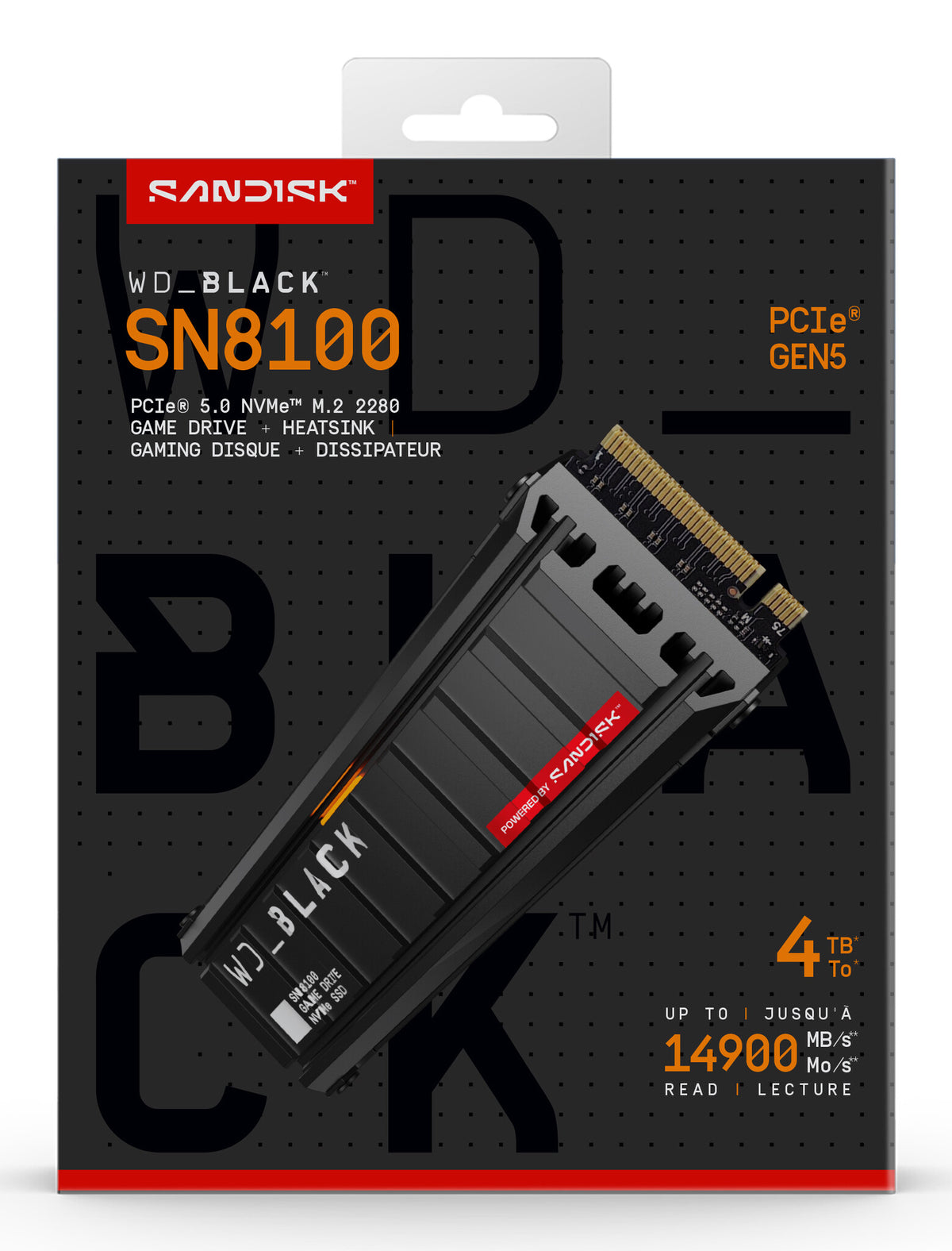 Western Digital WD BLACK SN8100 NVMe SSD - 1TB, Without Heatsink