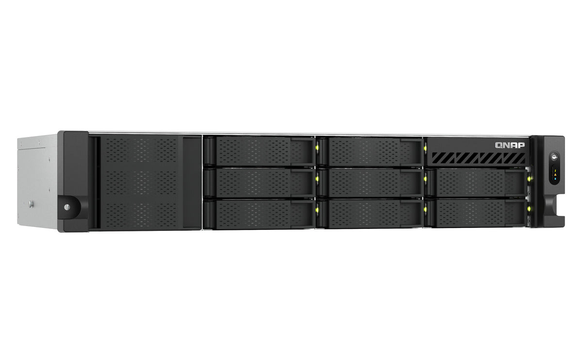 QNAP TS-855EU-RP NAS Rack (2U) Intel Atom® C5125 8 GB DDR4 0 TB QuTS hero Black