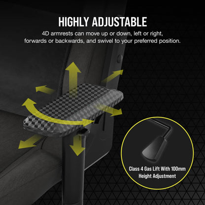 Corsair CF-9010057-WW video game chair PC gaming chair Mesh seat Black