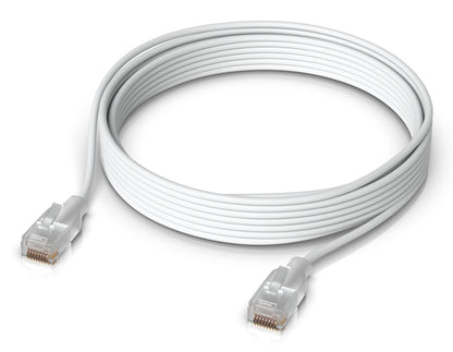 Ubiquiti UACC-Cable-Patch-EL-5M-W networking cable Translucent, White Cat6