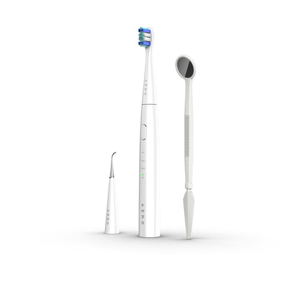 AENO Sonic Electric toothbrush, DB8: White, 3modes, 3 brush heads + 1 cleaning tool, 1 mirror, 30000rpm, 100 days without charging, IPX7