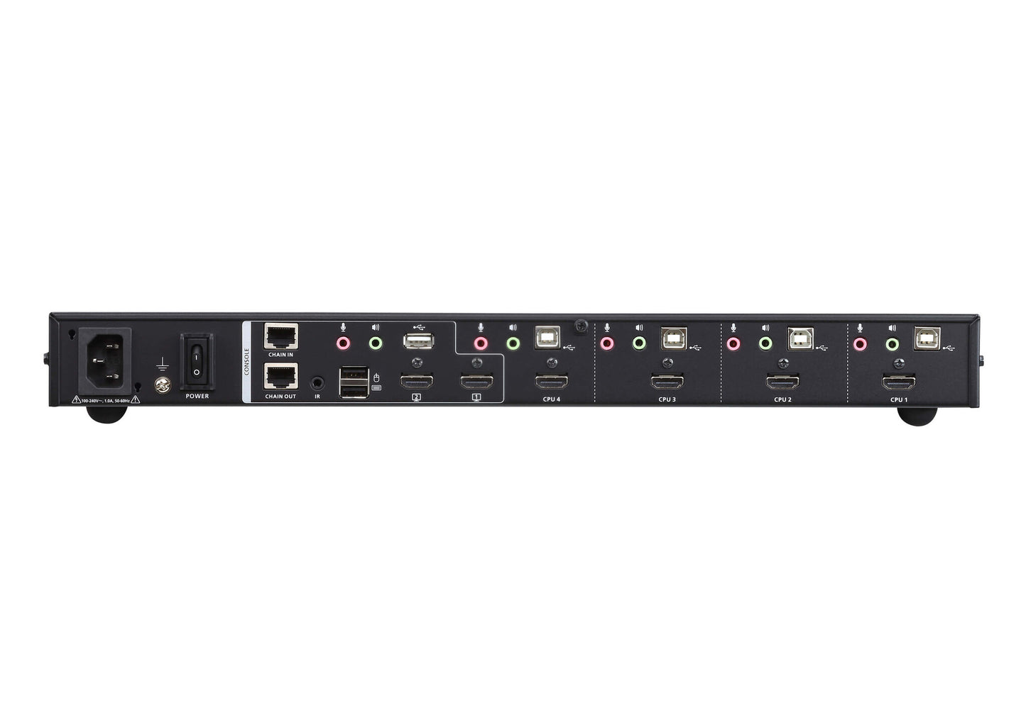 ATEN 4-Port USB HDMI Multi-View KVMP Switch