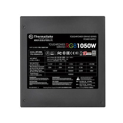 Thermaltake Toughpower Grand RGB 1050W Platinum power supply unit 24-pin ATX ATX Black