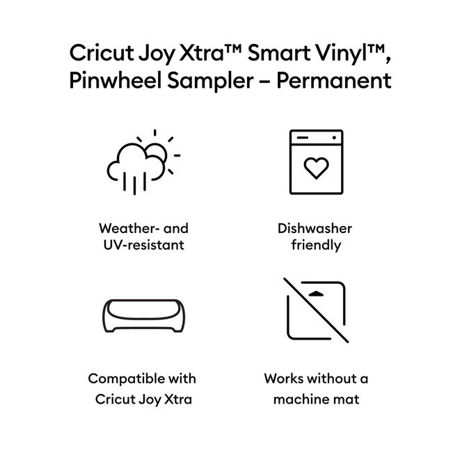 Cricut Joy Xtra Smart Vinyl Heat transfer vinyl roll 3 sheets