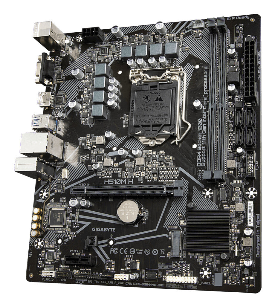 GIGABYTE H510M H motherboard Intel H510 Express LGA 1200 (Socket H5) micro ATX