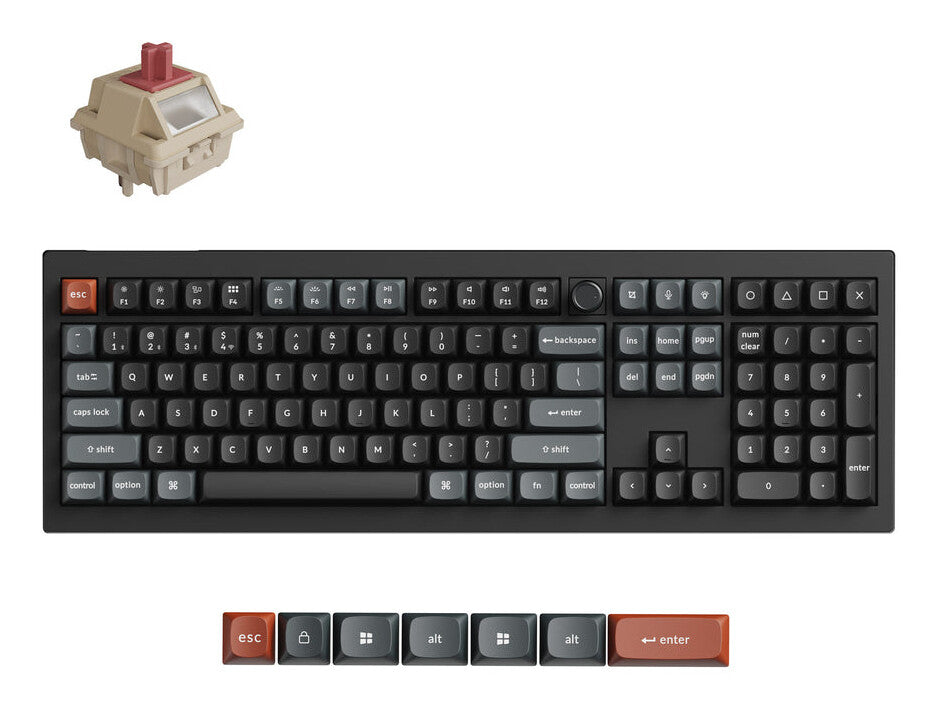 Keychron V6 Ultra 8K keyboard Universal Bluetooth QWERTY Black