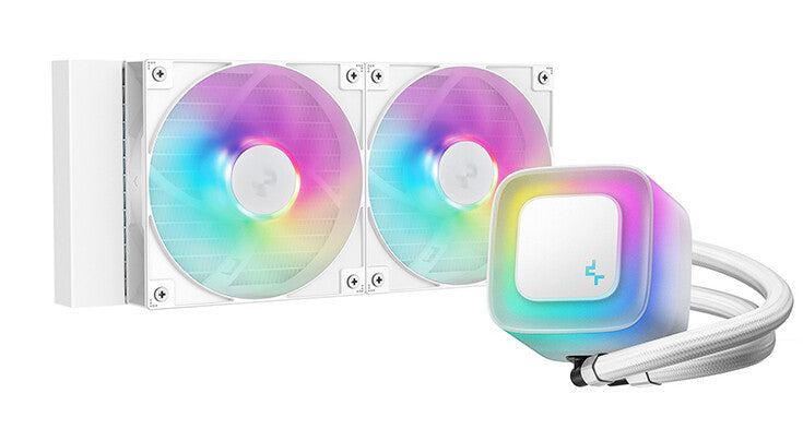 DeepCool LE240 V2 Processor All-in-one liquid cooler 12 cm White