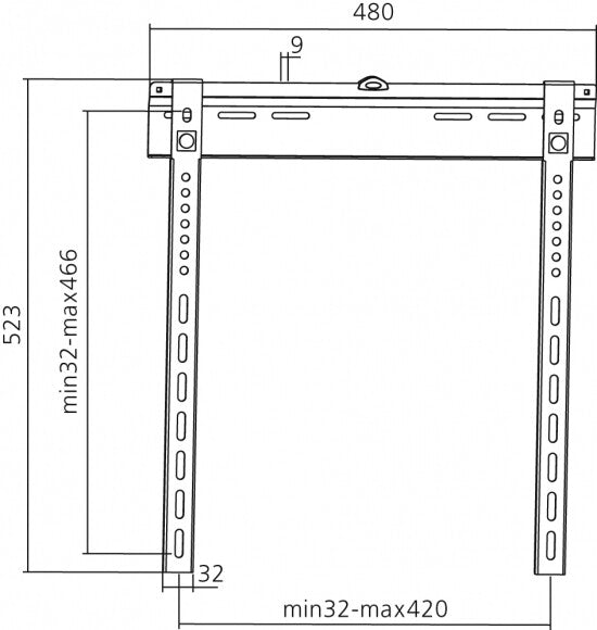 Equip 32"-55" Fixed TV Wall Mount Bracket