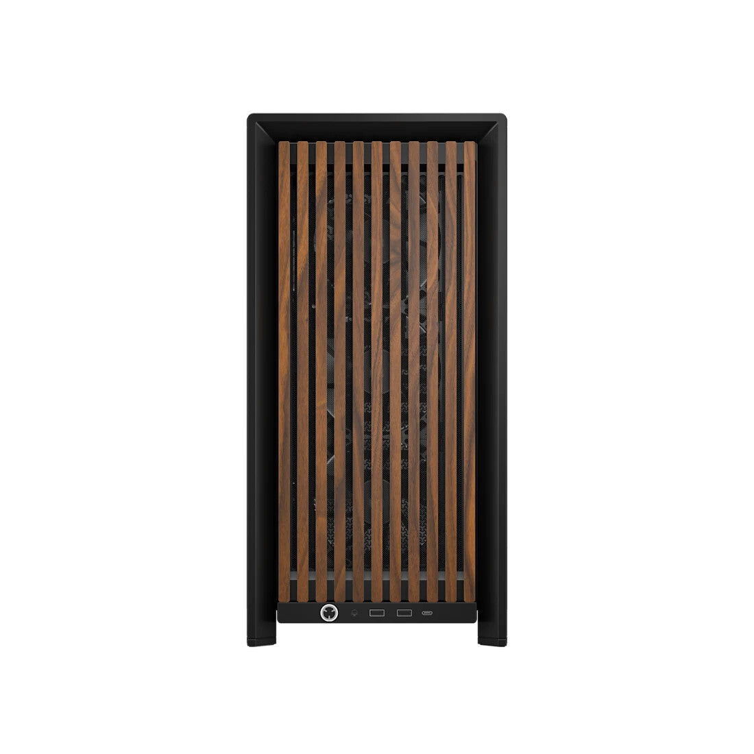 Corsair FRAME 4000D WOOD RS Midi Tower Black, Wood