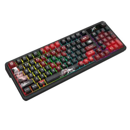REDRAGON ARTEMIS K719 PRO Anime keyboard Gaming USB + Bluetooth QWERTY US English Black, Red, Grey