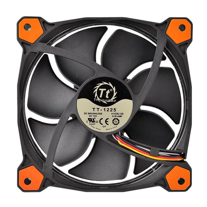 Thermaltake Riing 12 Computer case Fan 12 cm Black, Orange