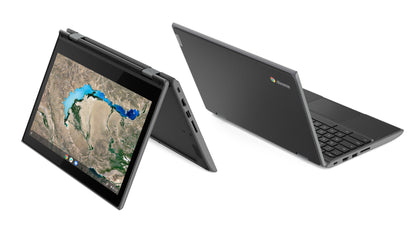 Lenovo 300e Chromebook 2nd Gen Intel® Celeron® N N4120 29.5 cm (11.6") Touchscreen HD 8 GB LPDDR4-SDRAM 64 GB eMMC Wi-Fi 5 (802.11ac) ChromeOS English Black