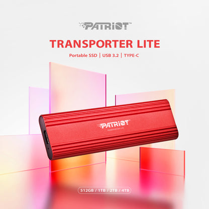 Patriot Memory Transporter Lite 512 GB USB Type-C 3.2 Gen 2 (3.1 Gen 2) Red