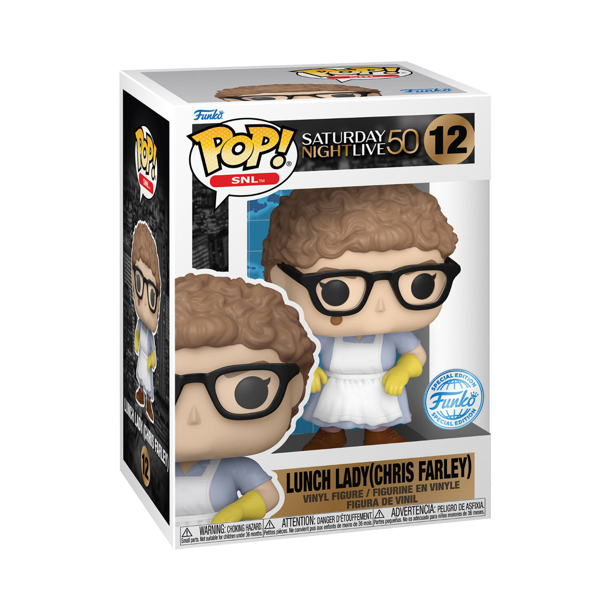Funko Pop! SNL: Saturday Night Live 50 - Lunch Lady (Chris Farley)(Special Edition)
