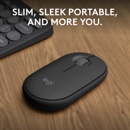 Logitech 910-007015 mouse Travel Ambidextrous RF Wireless + Bluetooth Optical 4000 DPI