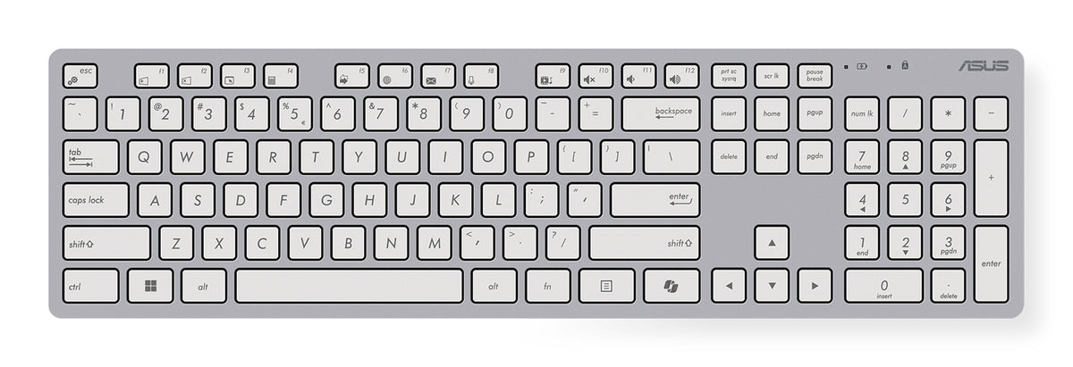ASUS W5000 Wireless and Mouse Set keyboard Mouse included Universal RF Wireless White