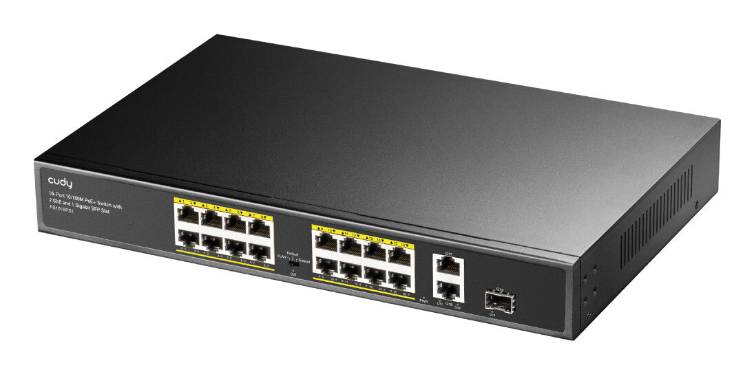 Cudy FS1018PS1 network switch Fast Ethernet (10/100) Power over Ethernet (PoE) Grey