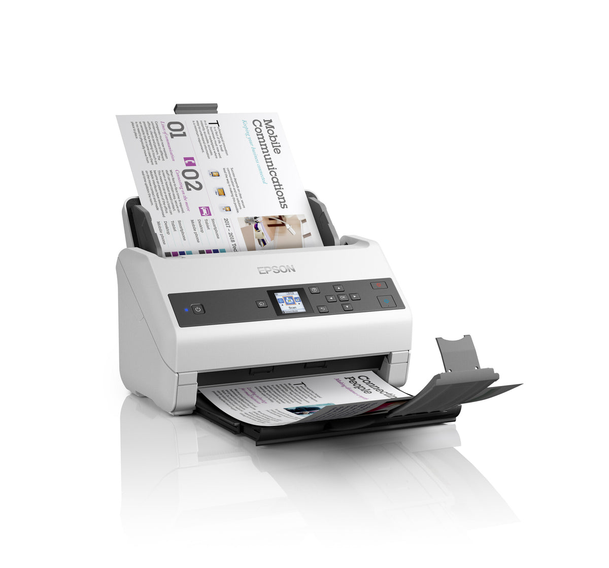 Epson WorkForce DS-870 Sheet-fed scanner 600 x 600 DPI A4 Grey, White