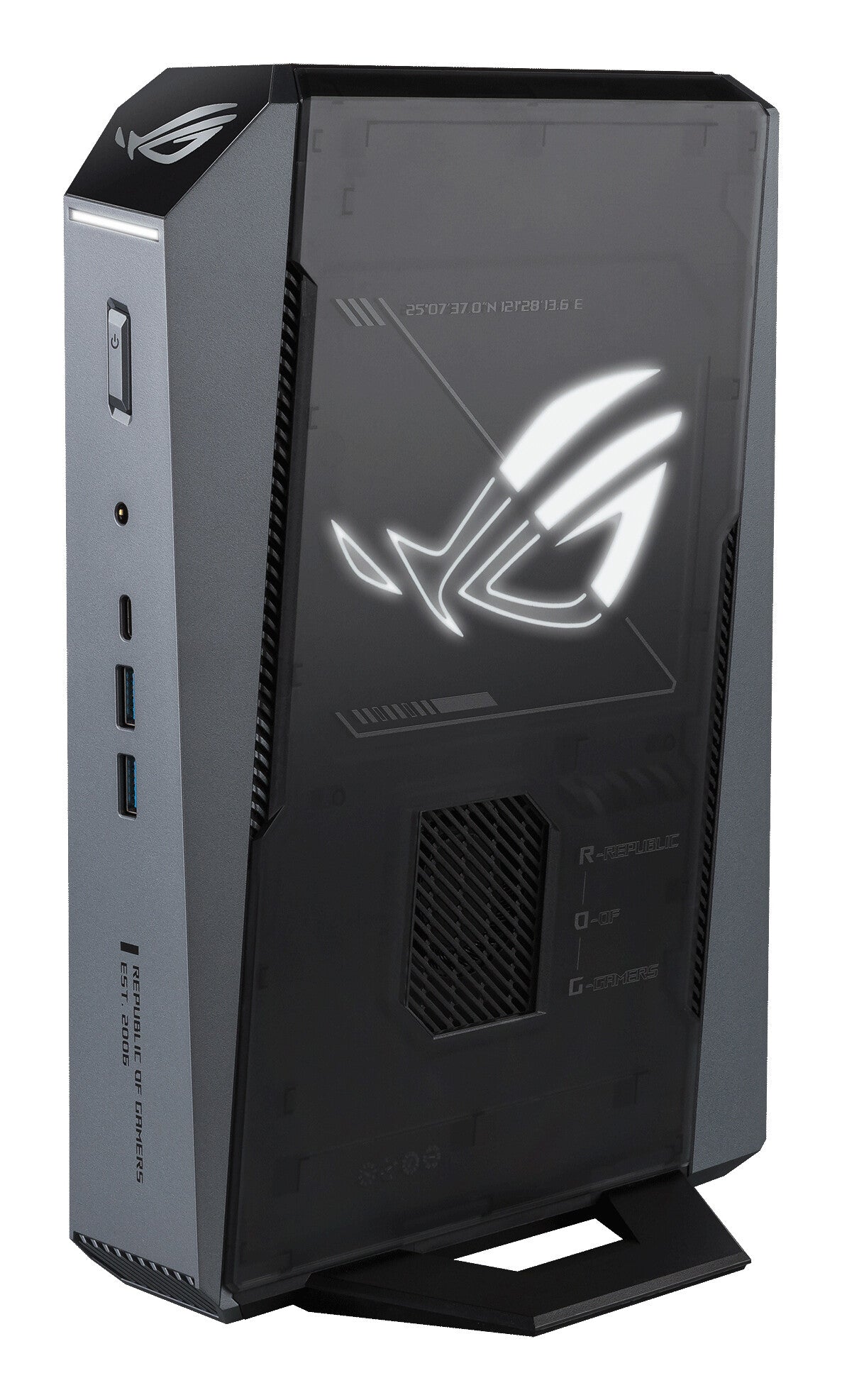 ASUS ROG GR70-N90039AN AMD Ryzen™ 9 9955HX 32 GB DDR5-SDRAM 1 TB SSD NVIDIA GeForce RTX 5070 Windows 11 Home Mini PC PC Black