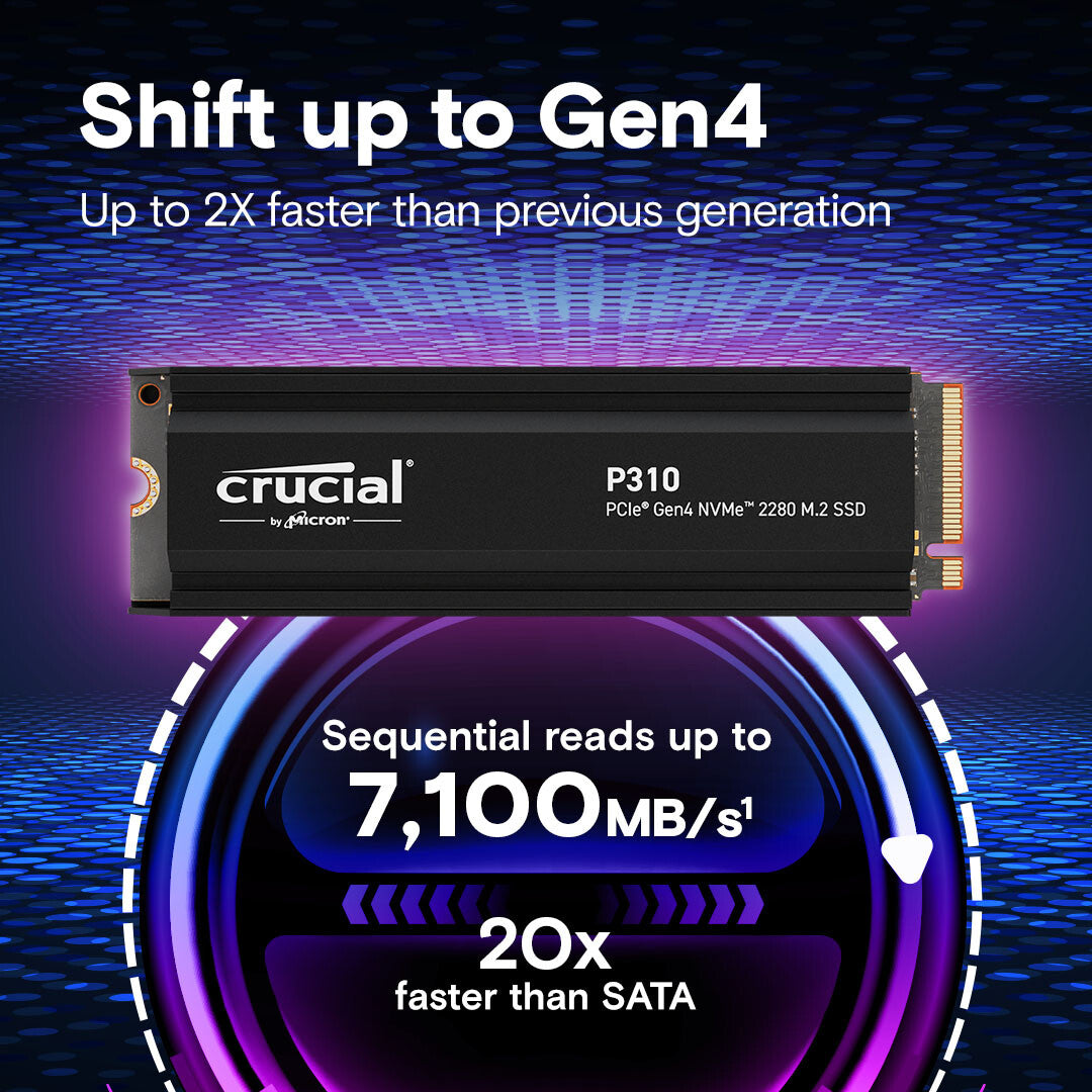 Crucial P310 2 TB M.2 PCI Express 4.0 NVMe