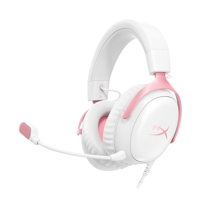 HyperX Cloud III - Gaming Headset (White/Pink)