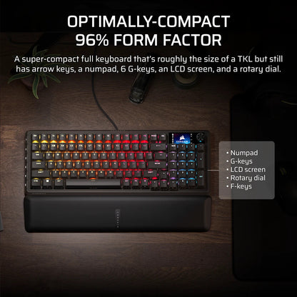 Corsair VANGUARD 96 keyboard Gaming USB QWERTY US English Black