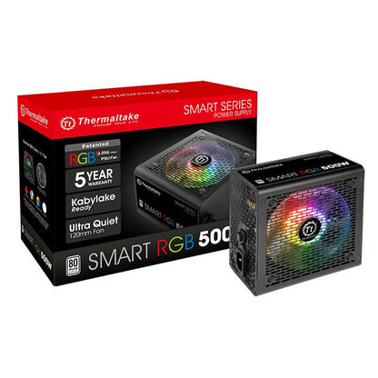 Thermaltake Smart RGB power supply unit 500 W 20+4 pin ATX ATX Black