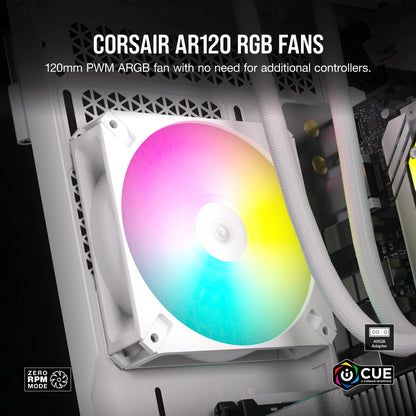 Corsair iCUE AR120 Computer case Fan 12 cm White 3 pc(s)