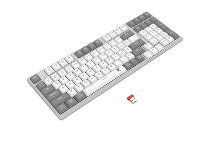 REDRAGON BK-7111 keyboard RF Wireless + Bluetooth Grey, White