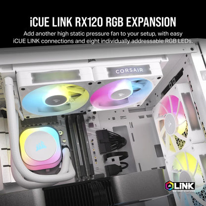 Corsair iCUE LINK RX120 RGB Computer case Fan 12 cm White 1 pc(s)