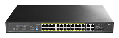 Cudy GS1028PS2 network switch Gigabit Ethernet (10/100/1000) Power over Ethernet (PoE) Black