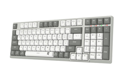 REDRAGON BK-7111 keyboard RF Wireless + Bluetooth Grey, White