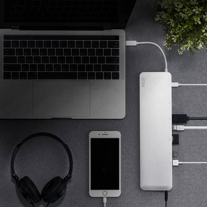 ATEN USB-C Multiport Dock with Power Pass-Thr