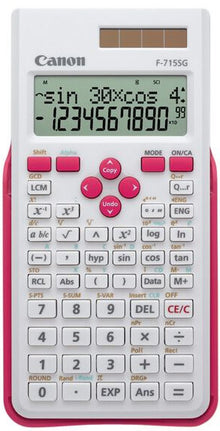 Canon F-715SG calculator Pocket Scientific Pink, White