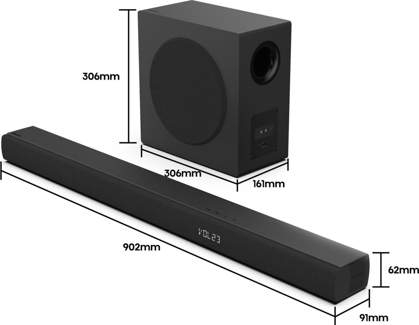 Hisense HS3100 Black 3.1 channels 480 W