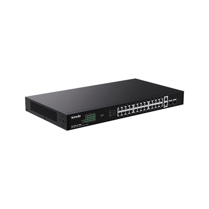 Tenda TEG1128P-24-250W network switch Unmanaged Gigabit Ethernet (10/100/1000) Power over Ethernet (PoE)