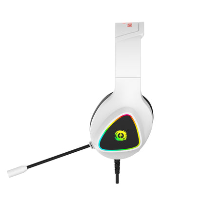 Canyon Shadder GH-6, RGB aidimams ausin?s with Mikrofonas, Mikrofonas frequency response: 20HZ~20KHZ, ABS+ PU leather, USB*1*3.5MM jack kitukas, 2.0M PVC kabelis, weight: 300g, Baltas