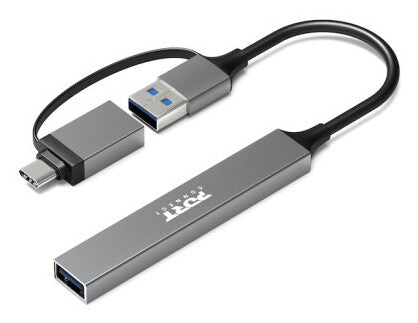 Port Designs 900160 interface hub USB Type-C 5000 Mbit/s Silver