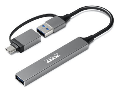 Port Designs 900160 interface hub USB Type-C 5000 Mbit/s Silver