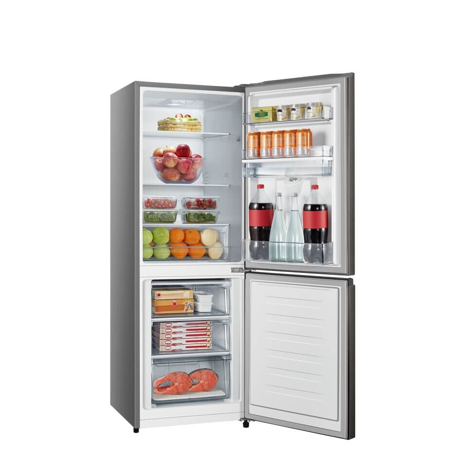 Hisense H310BIT-WD fridge-freezer Freestanding 222 L A Stainless steel, Titanium