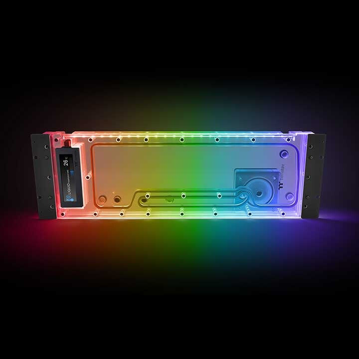 Thermaltake Pacific Ultra Core P8 DP-D5 Plus Computer case Liquid cooling kit Transparent