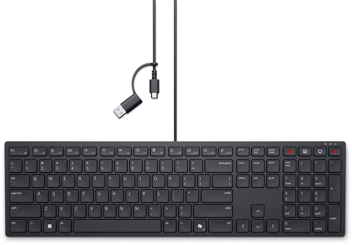 DELL Pro Wired Collaboration Keyboard - KB525C - US International (QWERTY)