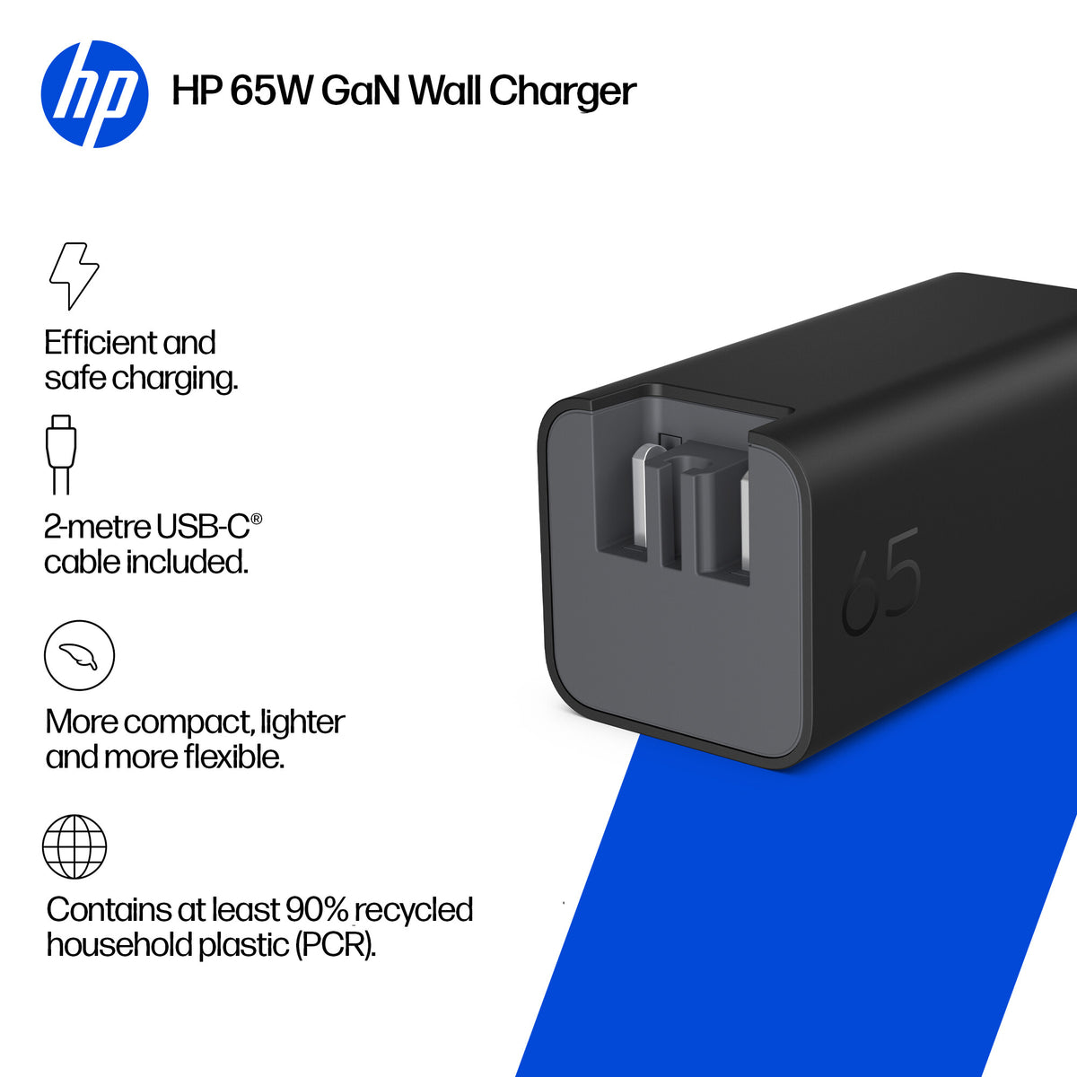 HP 65W GaN Wall Charger