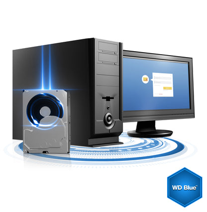 Western Digital Blue internal hard drive 2 TB 5400 RPM 64 MB 3.5" Serial ATA III