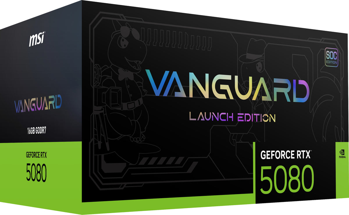 MSI GeForce RTX 5080 16G VANGUARD SOC LAUNCH EDITION NVIDIA 16 GB GDDR7