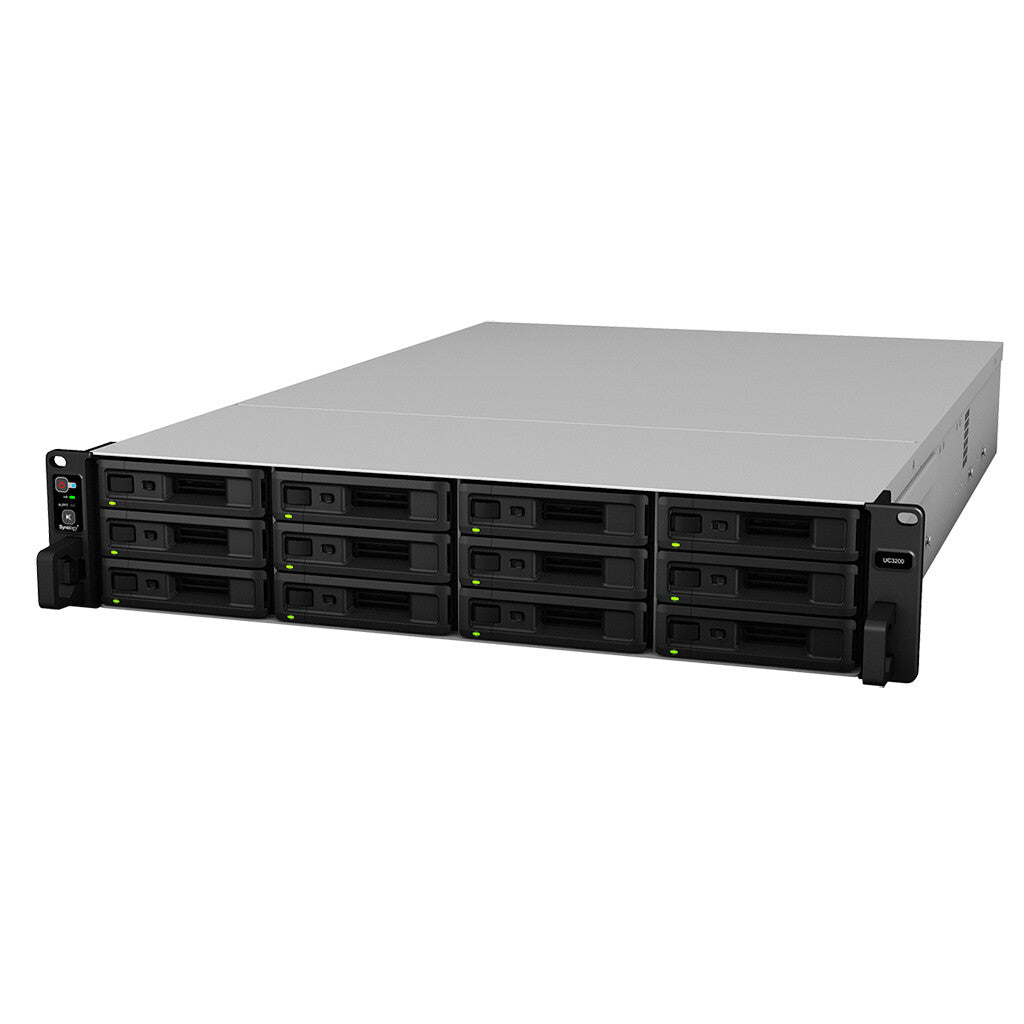 Synology Unified Controller UC3200 SAN Rack (2U) Intel® Xeon® D D-1521 8 GB DDR4 0 TB Black, Grey