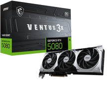 MSI VENTUS GEFORCE RTX 5080 16G 3X OC PLUS graphics card NVIDIA 16 GB GDDR7