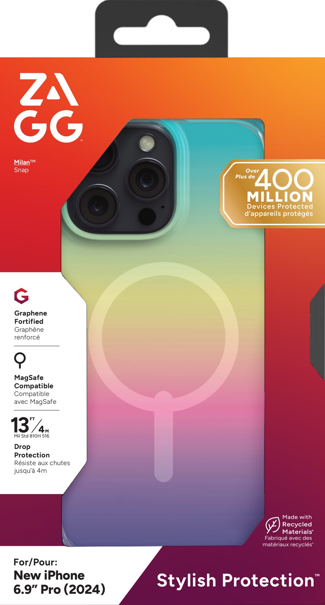 ZAGG Cases Milan Snap Apple iPhone 16 Pro Max Iridescent