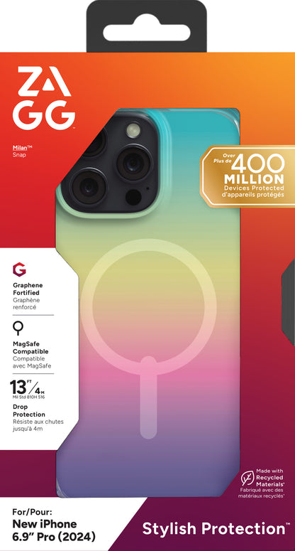 ZAGG Cases Milan Snap Apple iPhone 16 Pro Max Iridescent
